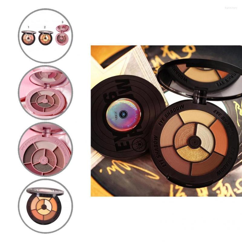 

Eye Shadow 12g Useful Palette All-match Plate Creative Long-lasting Coloring Vinyl Records Matte Eyeshadow