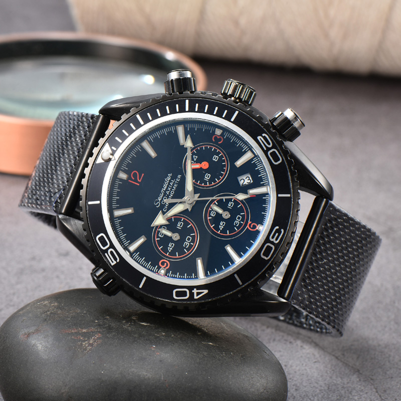 

Omeg Stainless steel Wrist Watches for Men 2022 New Mens Watches All Dial Work Quartz Watch Top Luxury Brand Clock Men Fashion gq01, 02