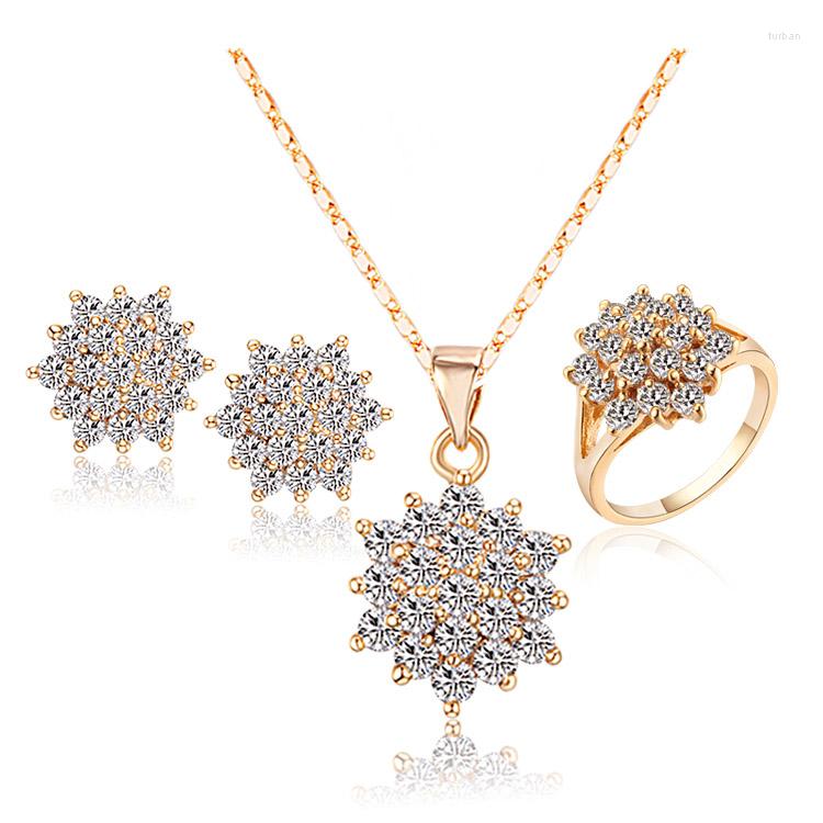 

Necklace Earrings Set Brand African Jewelry Necklaces & Pendants Rings Brincos Bijoux Women Bijuterias Fashion Jewellery S0278, Picture shown