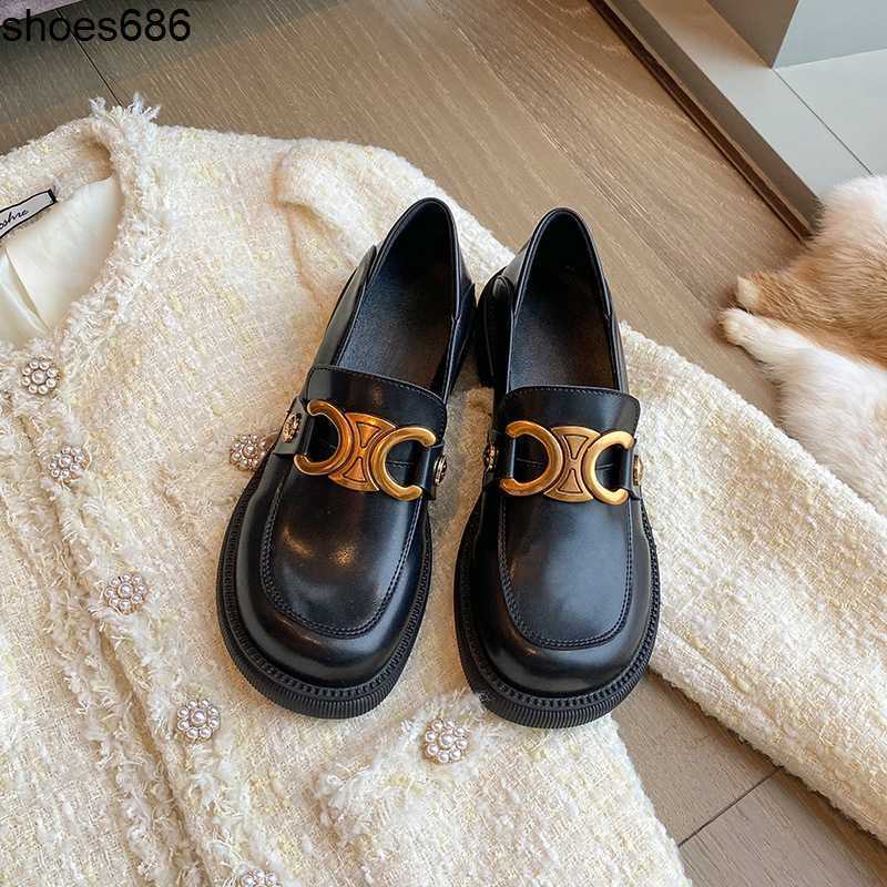 

Lefu shoes step on the Arc de Triomphe with small English leather shoes, Black