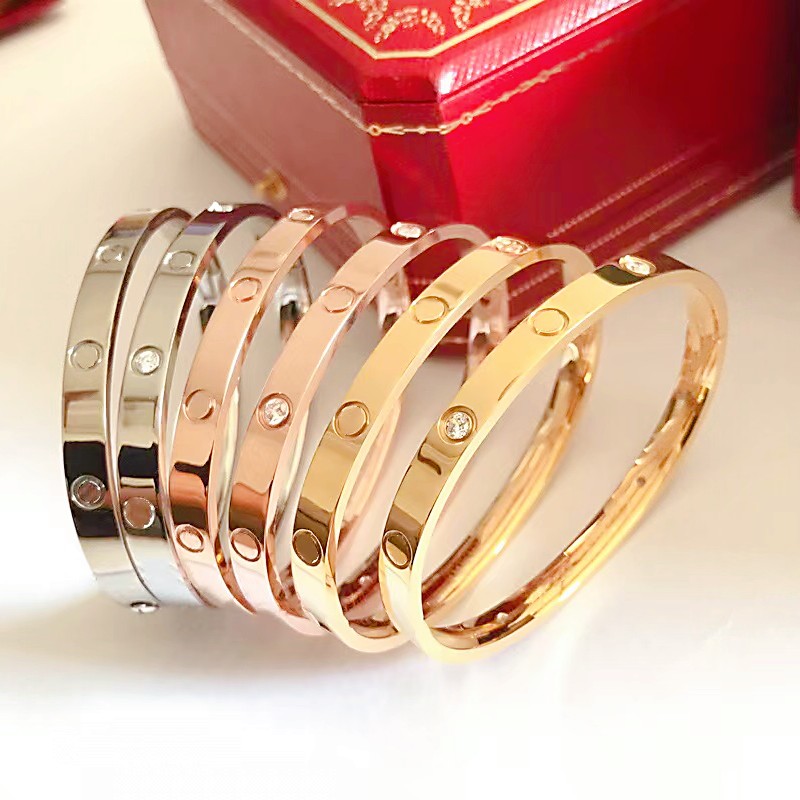 

high end fashion screwdriver cuff bangle classic designer bracelet mens and womens cuffs 18k gold gift 316l stainless steel factory wholesale