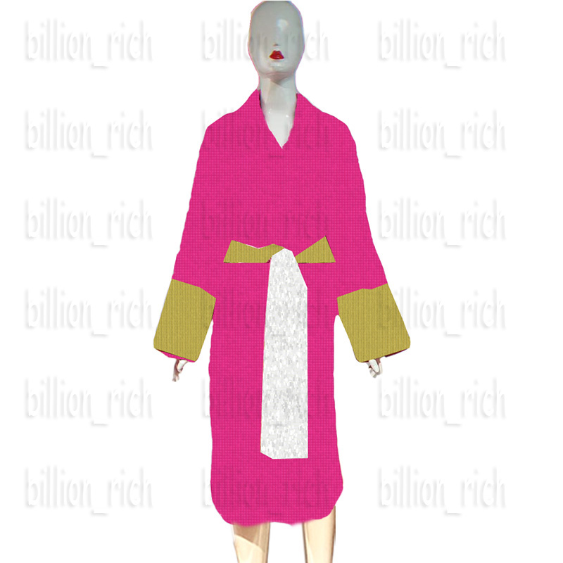 

Men Women Robe Long Dressing Gown Letter Jacquard Couples Bath Robes Winter Warm Unisex Pajamas Nightgown 6 Color