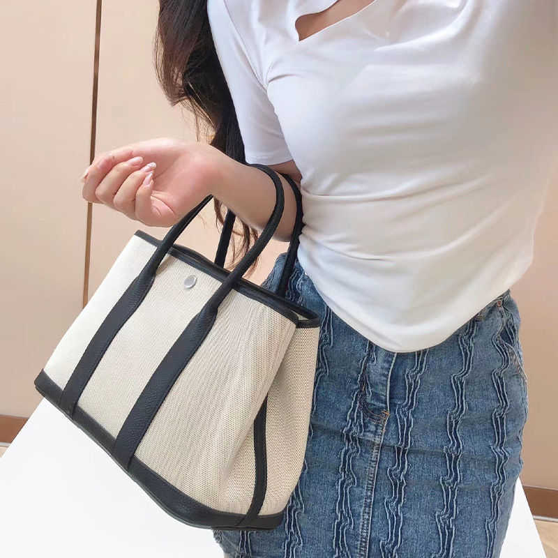 

h bag Fashion designer H ermese bag 2022 New Genuine Leather Garden One Shoulder Crossbody Tote Canvas Cowhide Hand Large Capacity Shopping, Not for sale do not shoot