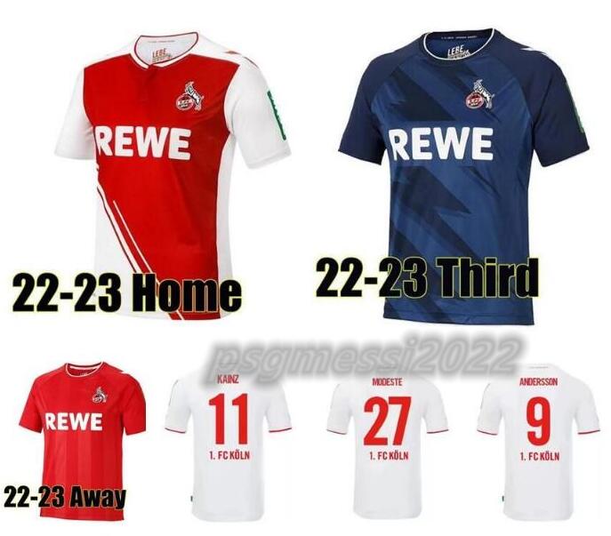 

FC Koln soccer Jersey kit 2022 2023 Anthony Modeste F.Kainz R.Czichos J.Hector E.Skhiri The Lates Trikots 22 23 football shirts camiseta de fUtbol Uniforms 666