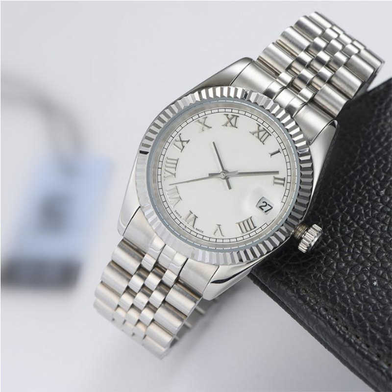 

2813 movement Watch Quartz 36/41MM Automatic Womens/Men Bezel Full Stainless Steel Women Diamond Lady Waterproof Luminous WristWatches gifts, Color 3
