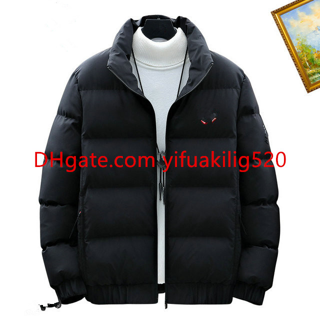 

25ss Mens black purffer jacket down parkas coats hooded quality casual outdoor feather outwear keep warm thick double zipper white duck down filling M-3XL, Customize