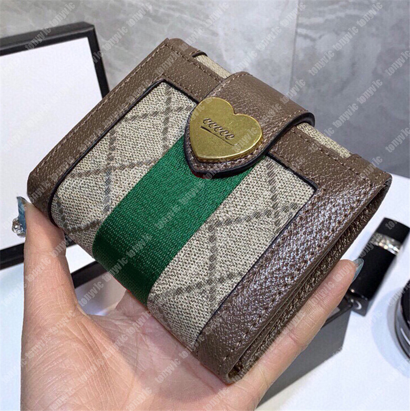 

Designer Wallet For Women Leather Ladies Luxury Wallet G Square Designers Purse Heart Buckle Credit Card Holders PVC Purses