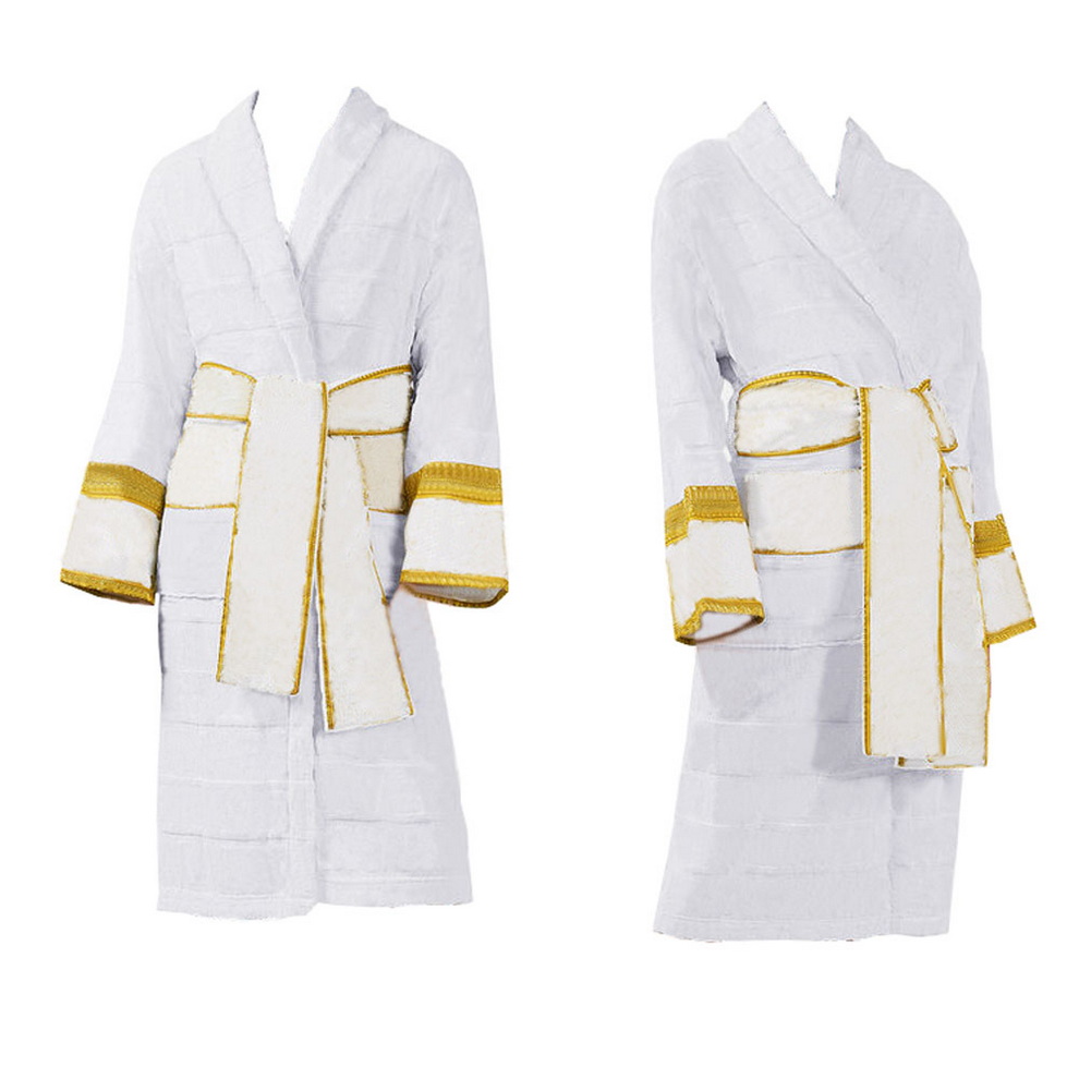 

Mens Womens Robes Shawl Collar Cotton Soft Sleepwear Designer Brand Luxury Bathrobe Unisex Lovers Dressing Gown Nightwear