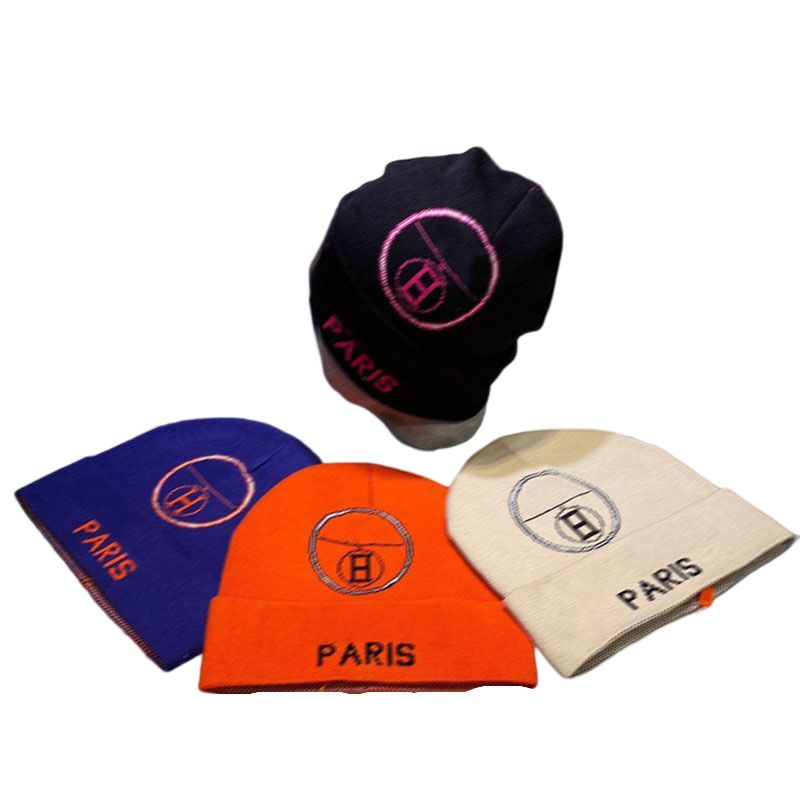 

Winter Beanies Luxury Designer Hats Mens Beanie Orange Womens Skull Caps Bonnet Letter H Wool Cap Soft Knitted Hat Gorro Luxe warm