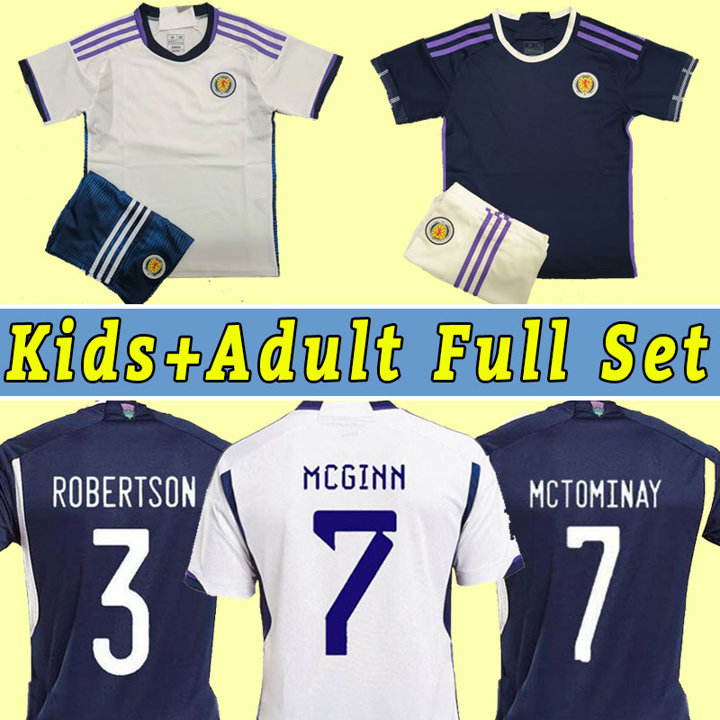 

22/23 Scotland Soccer Jerseys National Team John McGinn Scott McTominay Andy Robertson FRASER ADAMS HANLEY DYKES men kids kit 2022 2023 home away football shirts top
