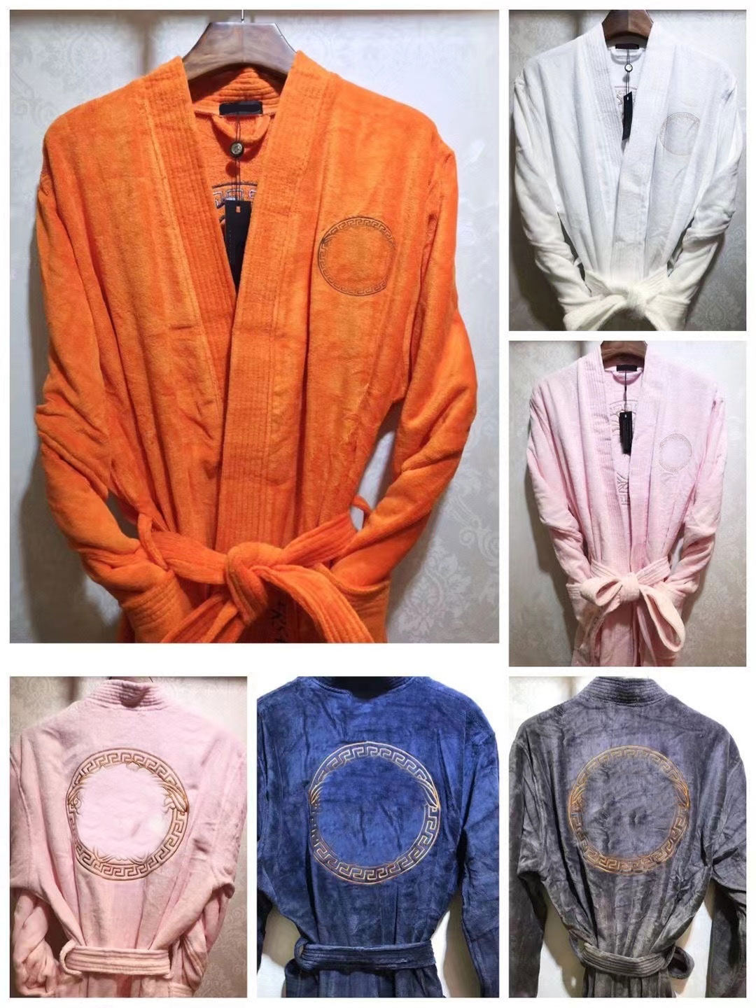 

men's women's Sleep & Lounge Hotel high-grade universal cotton nightgown medusa pajamas Winter bibulous Cotton absorbs water and dries quickly bathrobe, Contact us more