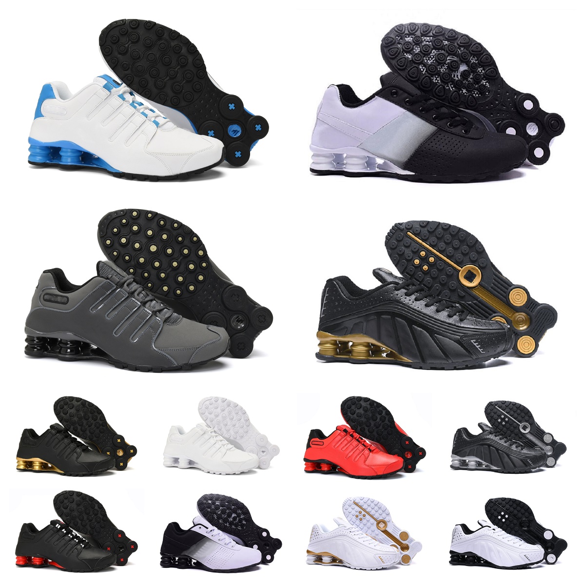 

SHOXs DELIVER running shoes Mens Shoxs 809 AVENIVE OZ NZ 802 R4 301 Triple Black Matte white red pink green Metallic Silver Racer Blue outdoor trainers sports sneakers, Bubble package bag