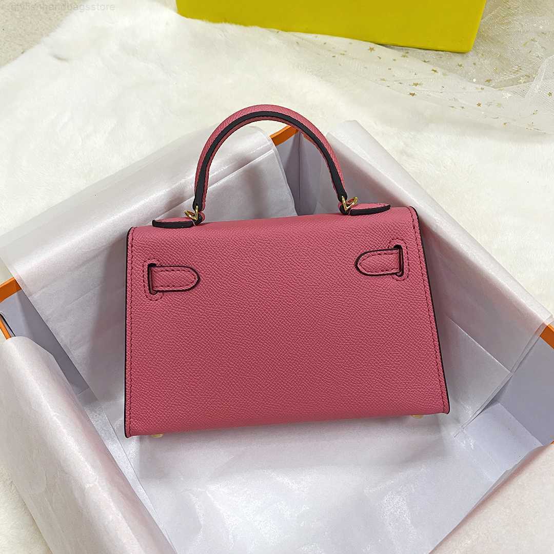

Totes 2022 New Stylish Pink Women's Shoulder Bags Luxury Genuine Leather Crossbody Messenger Bag Trendy Designer Mini Handbags Y2211, For the postage