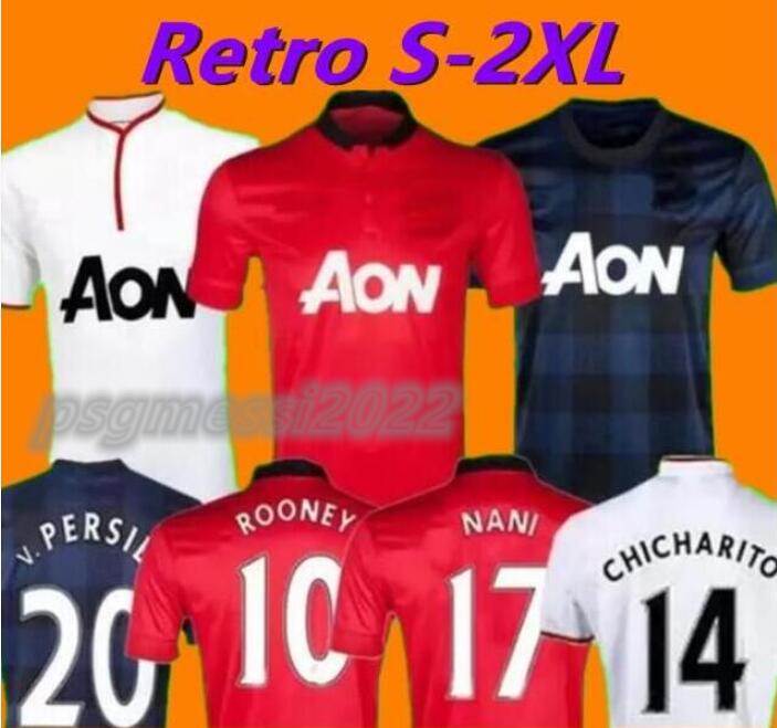 

2013 2014 MAN ROONEY Retro soccer jerseys v.PERSIE JONES Rafael mata GIGGS vintage 02 03 06 07 08 09 10 11 13 14 football shirts NANI Fellaini CHICHARITO WHTK MATA 666, Manlian 2007-08 third