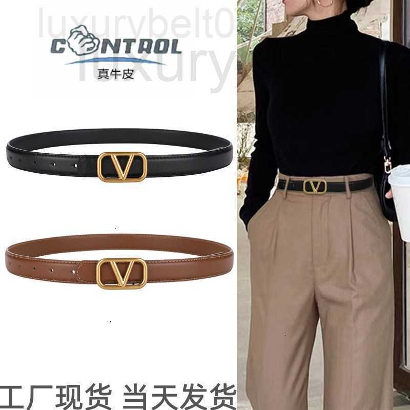 

Belts designer Belt female V-letter new fashion trend ins style with jeans trousers coat skirt and thin belt 71DL, Black