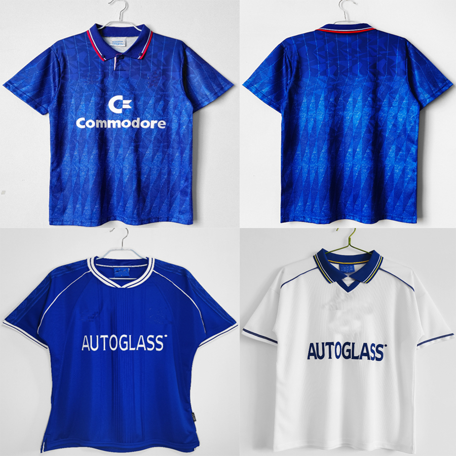 

Retro 1999 Soccer Jerseys Lampard Torres Drogba 89 91 98 99 00 01 Football Shirts Final vintage Crespo Classic Vialli jersey Camiseta Maillot Training Tops Uniform, 1999 2001 blue home jersey shirt top