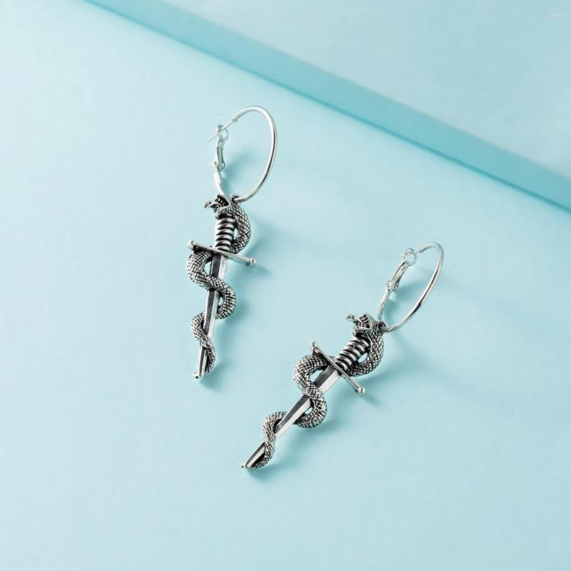 

Hoop Earrings Lost Lady Fashion Trend Skull Snake Women's Same Model Birthday Gift Alloy Jewelry Wholesale Direct Sales