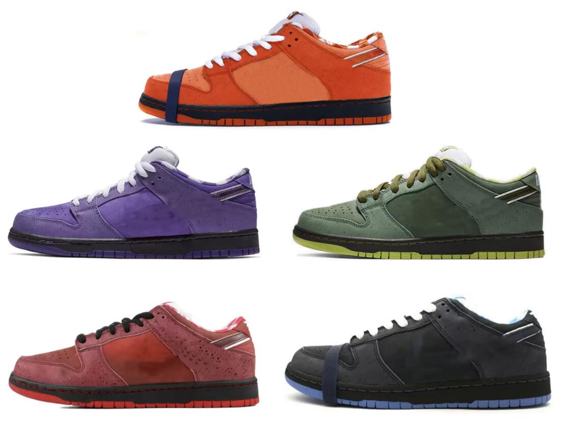 

Dress Shoes Sb low 2023 Authentic Concepts Purple Lobster Shoes sb dunks Outdoor Orange Green Red Blue Men Women Sports Sneakers With Original box Size US5.5-12, 49