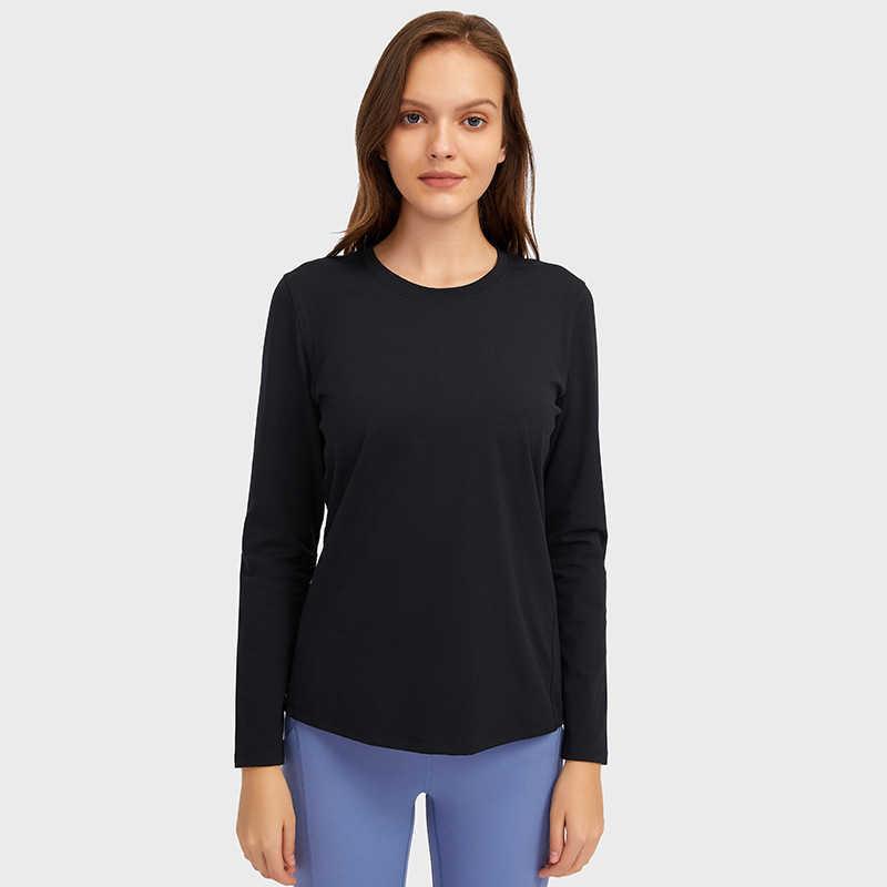 

lululemens Long Sleeve Yoga Shirts Outfits High Elastic Sports Tank Tops Fitness Blouses Gym Sportswear For Women Push Up Running Full Sleeve Clothes 2022, Black