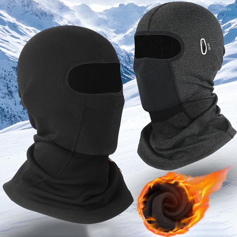 

Bandanas Winter Cycling Cap Warm Running Scarf Balaclava Velvet Full Face Cover Mountaineering Fishing Skate Hat