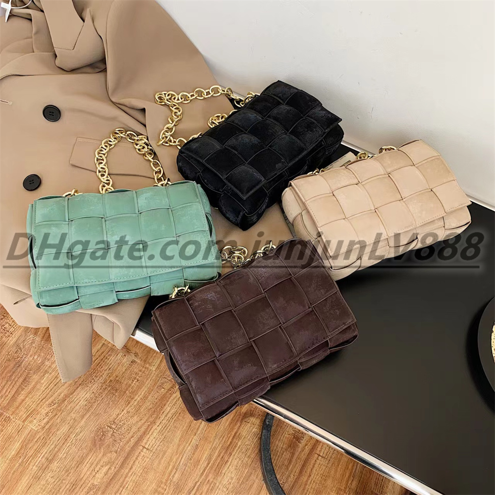 

HighQuality shoulder bags Hand woven Grind arenaceous leather chain totes Luxury designer Multi color selection Women's Handbags cassette Crossbody Cosmetic Bags, Yellow
