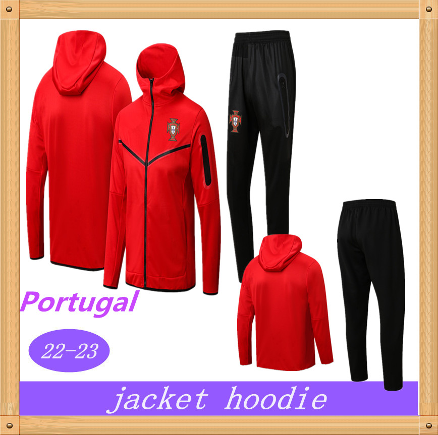 

Tracksuits 22 23 NEW Portugal JOAO FELIX soccer jerseys jacket hoodie training suit RUBEN NEVES BRUNO RONALDO FERNANDES Portugieser Portugal TRACKSUIT Men kit sets, White