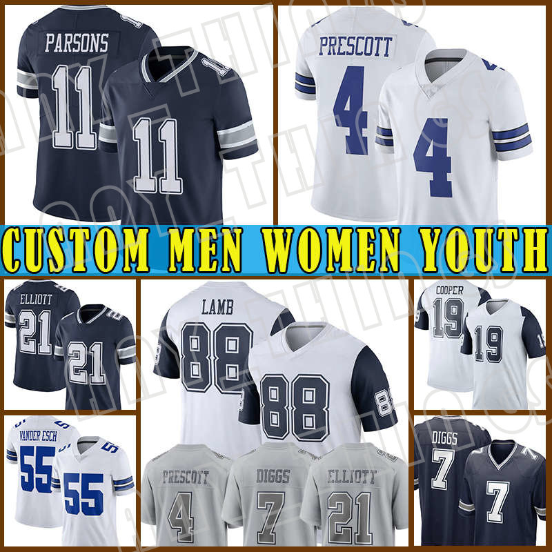

4 Dak Prescott Football CeeDee Lamb Micah Parsons Jerseys Ezekiel Elliott Trevon Diggs DeMarcus Lawrence Tyler Smith Dallas Cowboys Johnathan Hankins Tolbert, Custom men(niuza-2022)