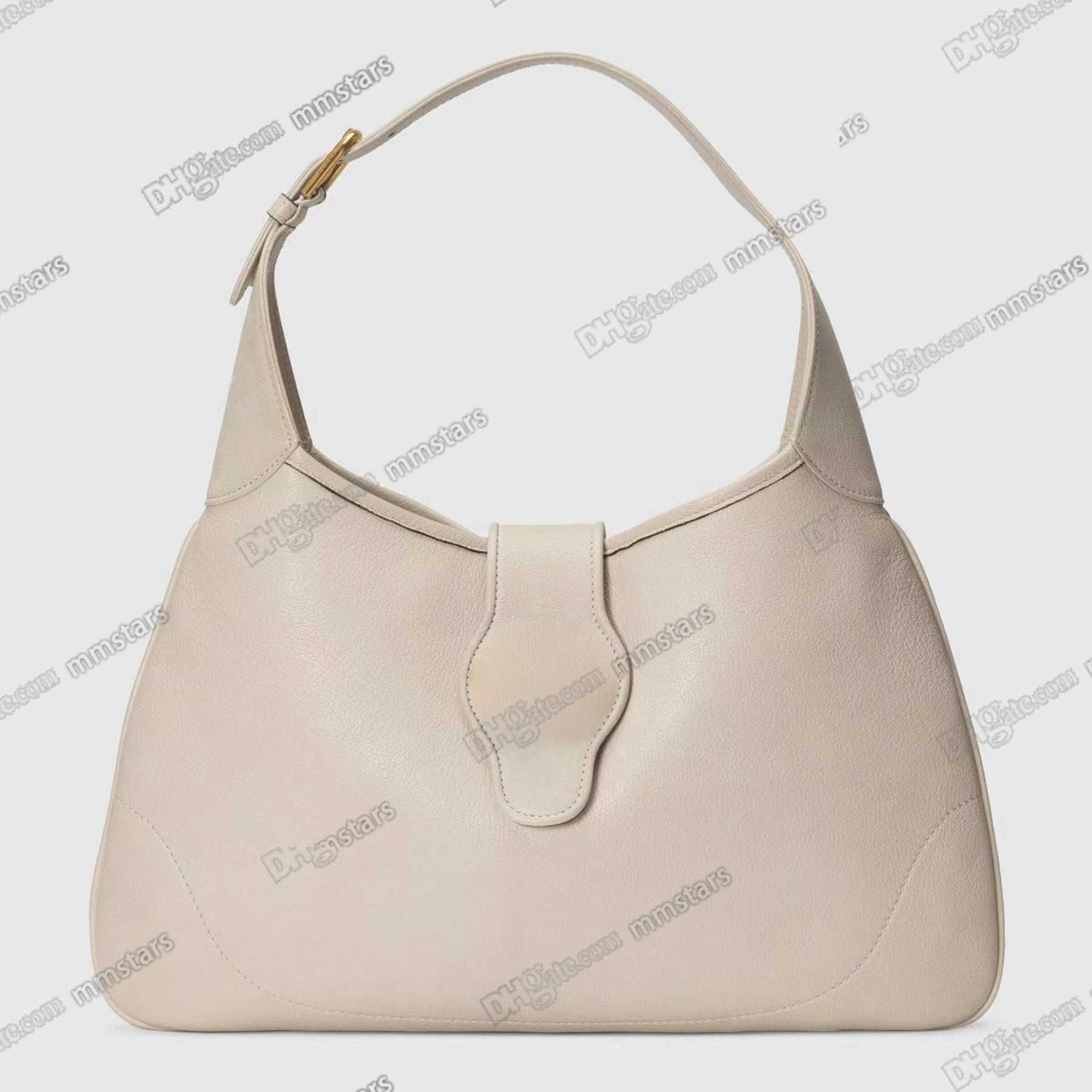 

Aphrodite Shoulder Bag Soft Leather Designer Women Shiny Gold Toned Hardware Crescent Shaped Handbags Magnetic Closure with Double G Underarm Bags Pur v1me#