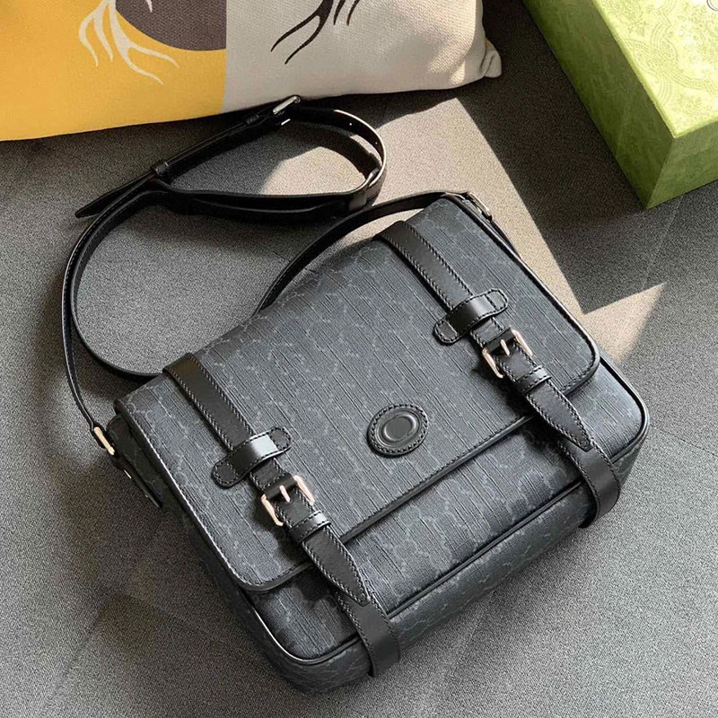 

Top 7A Quality Designer Duffle Bag Luxury Saddle Messenger bag men and women Outdoor shoulder bags Adjustable strap trapstars 658542, Top canvas