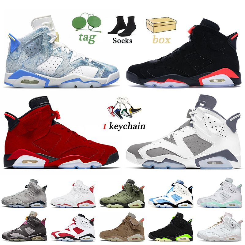 

With Box Toro 6s Basketball Shoes Jumpman 6 Cool Grey Washed Denim Georgetown Red Oreo UNC Mint Foam Black Infrared Bordeaux Mens Trainers Sports Sneakers, C5 toro 40-47