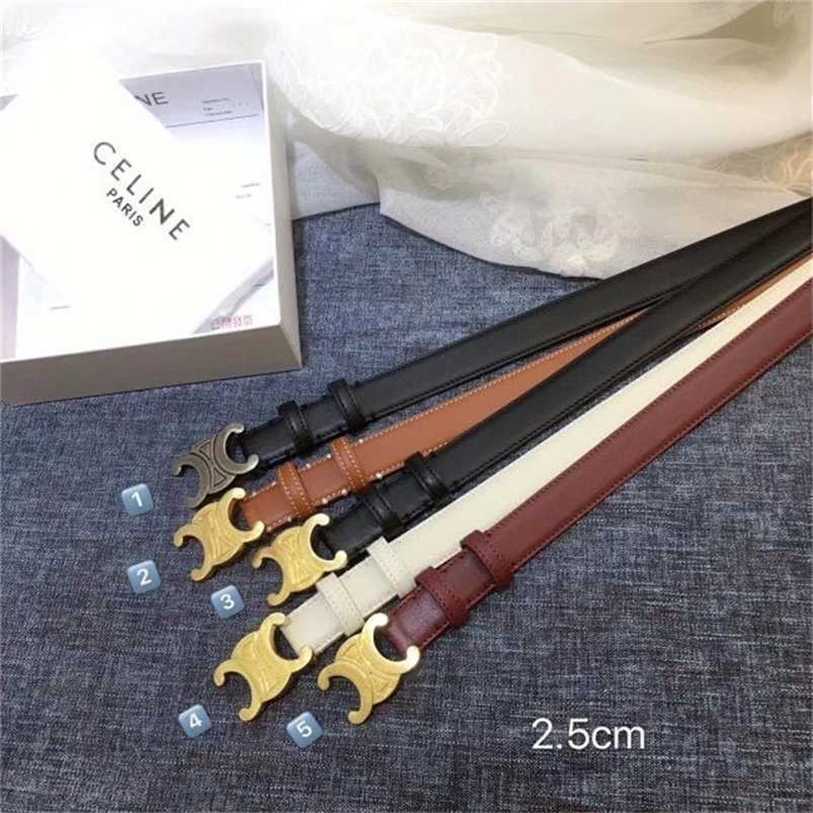 

Designer Belts Celins Belt new sailin triumphal arch belt fine cowhide first layer womens