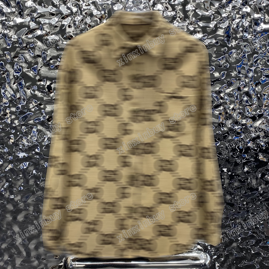 

xinxinbuy Men designer Tee t shirt letter jacquard fabric Paris letter print long sleeve cotton women blue black khaki S-3XL, Multi