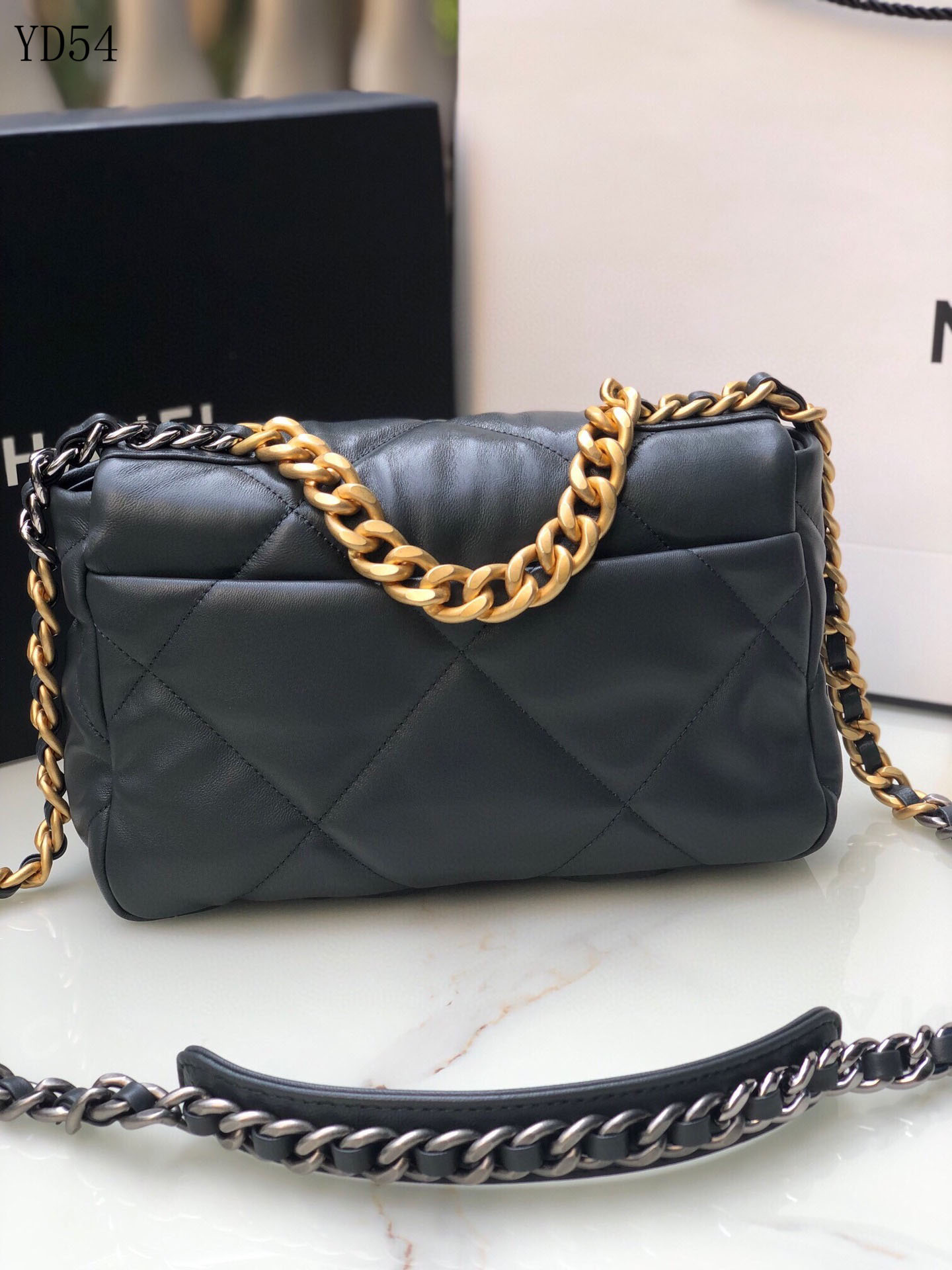 

7A Designer bags Classic Chain Flap Bag Handbag CF Medium Size 25.5cm One Shoulder Messenger Underarm Square Lattice Women's Genuine Leather Bag Sheepskin, #5