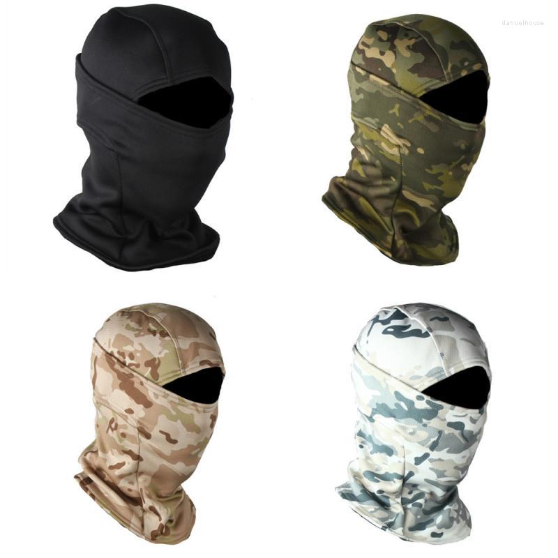 

Bandanas Winter Thick Brushed Mask Tactical Protection Outdoor Hiking Cycling Warm Windproof Single Hole Headgear Camping Scarves