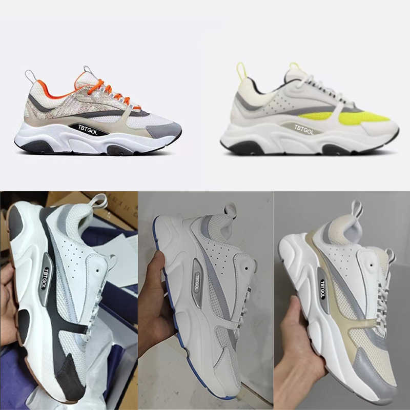 

Designer Sneaker Men Platform Trainers Calfskin Real Leather Shoes Lace-up Women Blue Grey Runner Shoe With Box US12 NO70