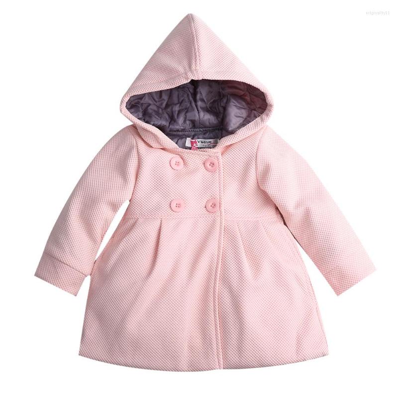 

Coat Baby Toddler Girls Fall Winter Trench Wind Hooded Jacket Thick Warm Clothes Outerwear Tops