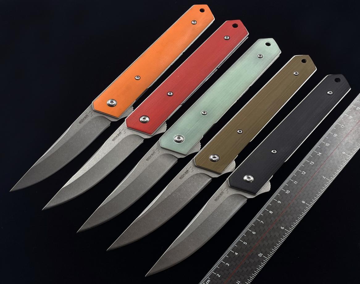 

BOKER Kwaiken Flipper Quick Open Bearing Folding Knife Outdoor Camping Hunting Pocket Kitchen EDC Tool Knife3702988