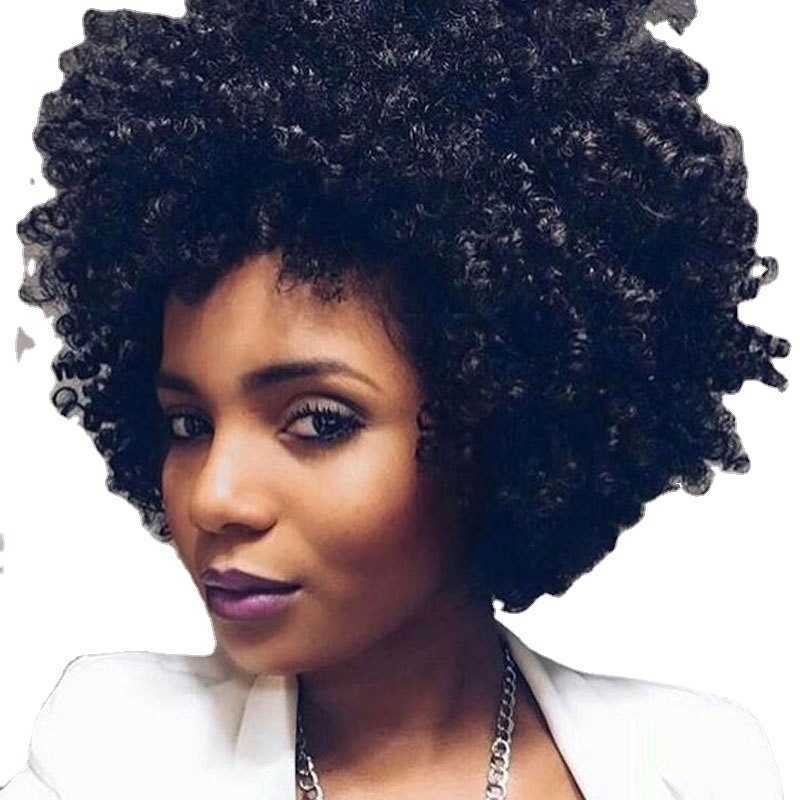 

Hair Lace Wigs Explosive Head Female High Temperature Silk Chemical Fiber Wig Headgear, Black