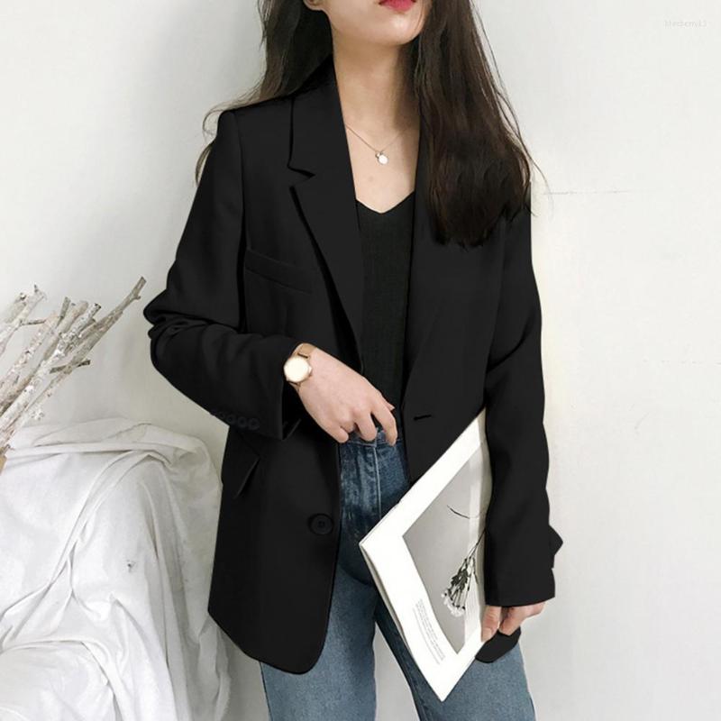 

Women' Suits Anti-wrinkle Trendy Great Stitching Business Coat Loose Type Autumn Jacket Easy To Match For Work, Beige
