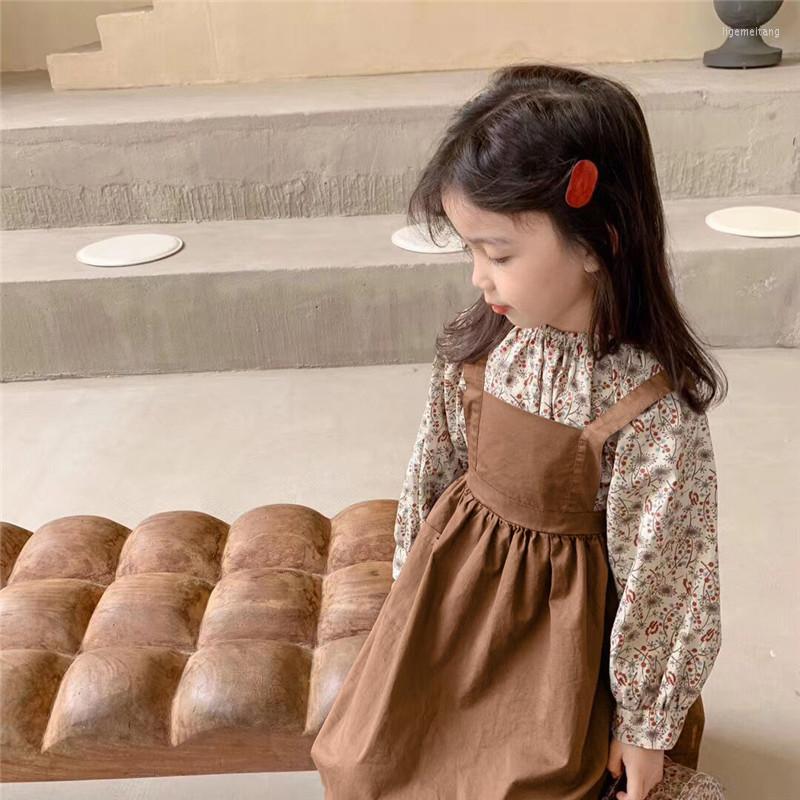 

Clothing Sets Toddler Girl Fall Clothes Set Long Sleeve Blouse Shirt And Overall Spend Skirt For Children Wear Baby