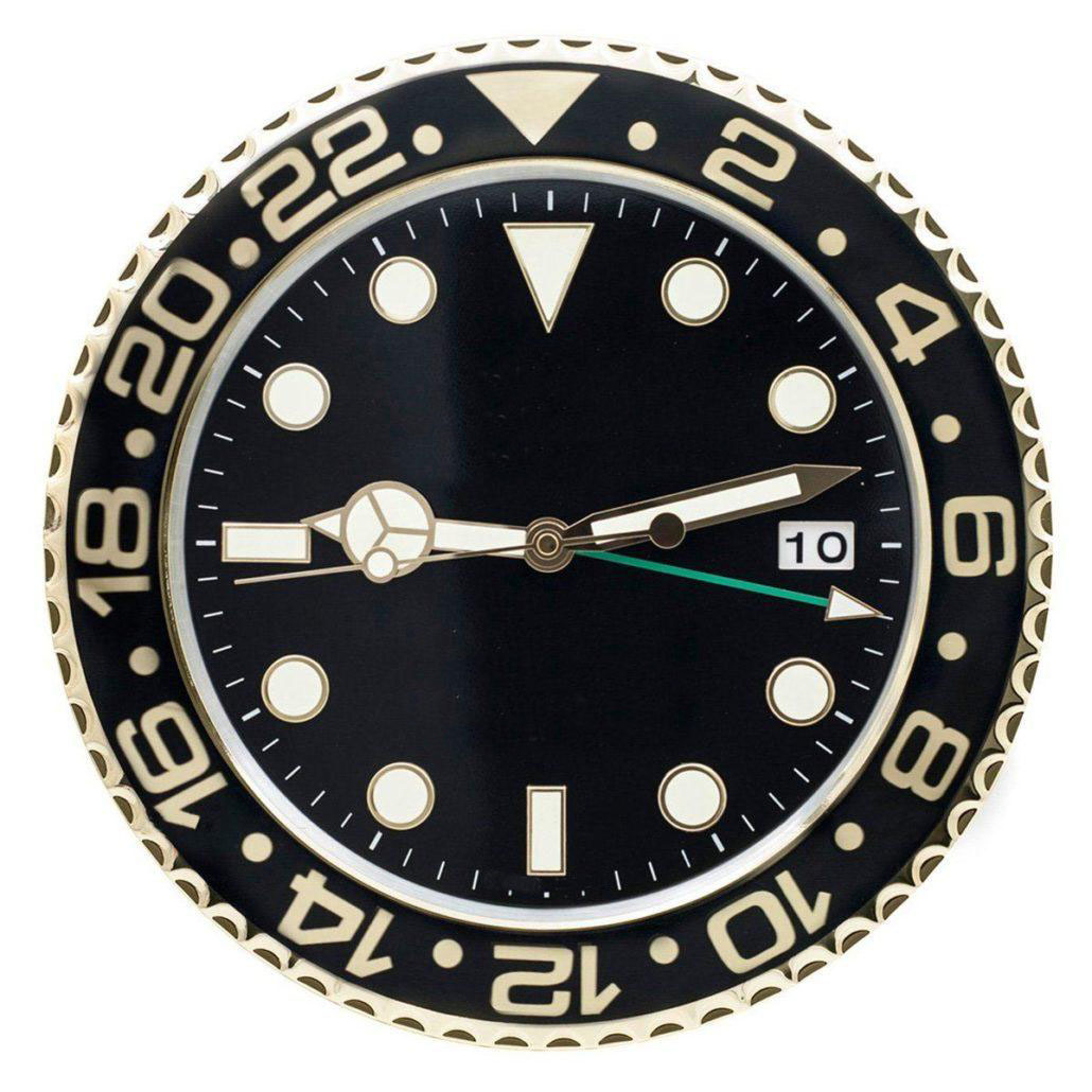

Large Wall Clock Design Watch Metal Art Stainless Steel Calendar Luminous Clocks