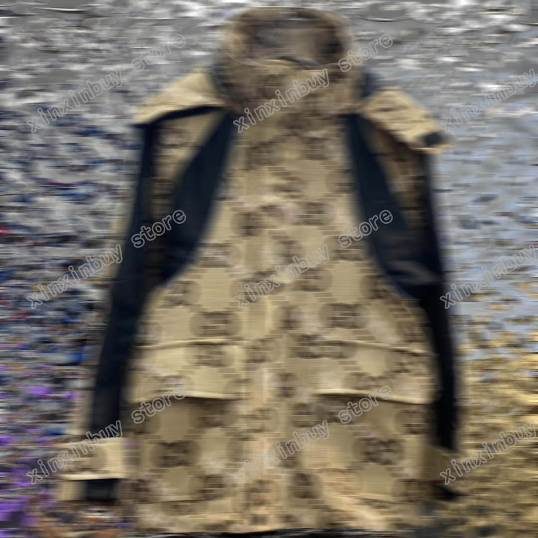 

xinxinbuy Men designer Coat Jacket letter jacquard fabric paris cotton long sleeve women black khaki S-3XL, Multi