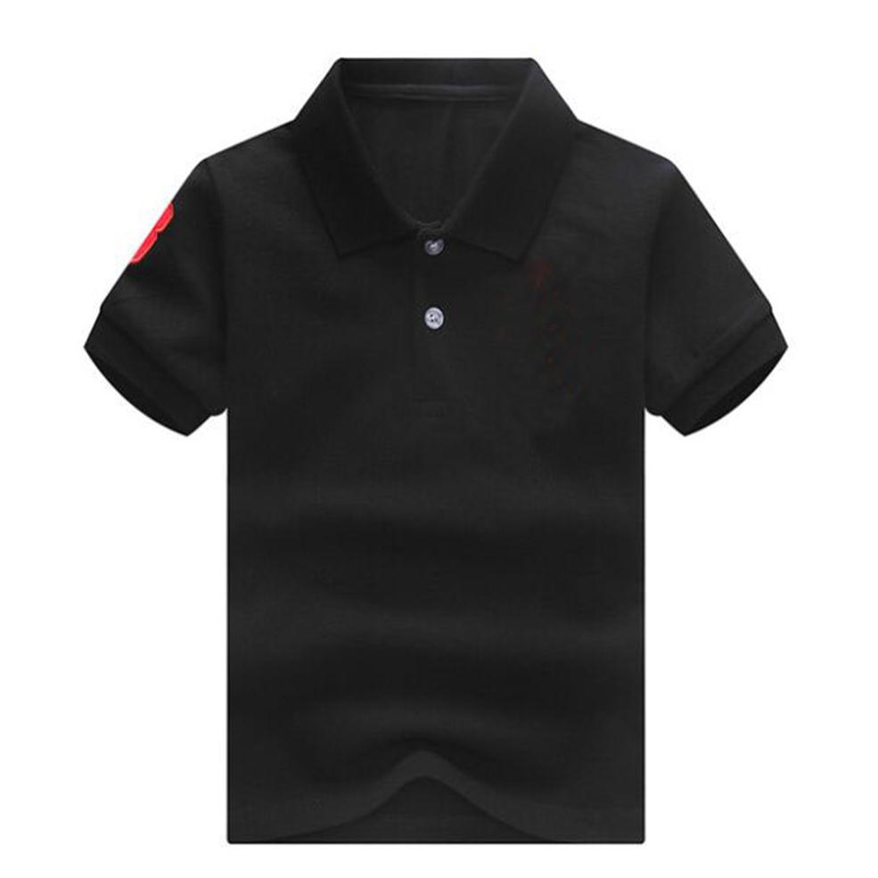 

Big children polo shirt with short sleeve lapel embroidery horse boys girls shirts summer polos t-shirt tops tee kids clothes for 2-16T295Y, Gray