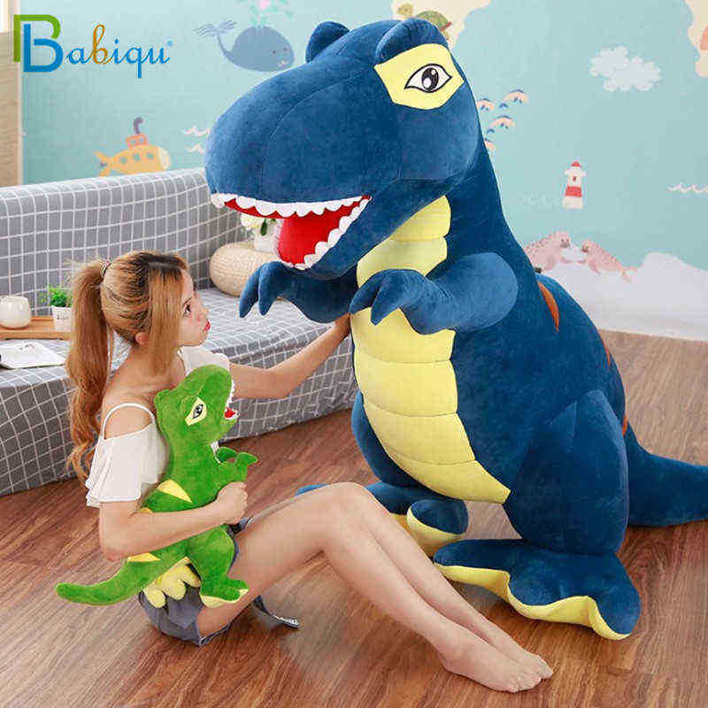 

60Cm90Cm Cartoon Dinosaur Plush Toys Hobby Huge Tyrannosaurus Rex Plush Dolls Stuffed Toys For ldren Boys classic Toys J220729, Green