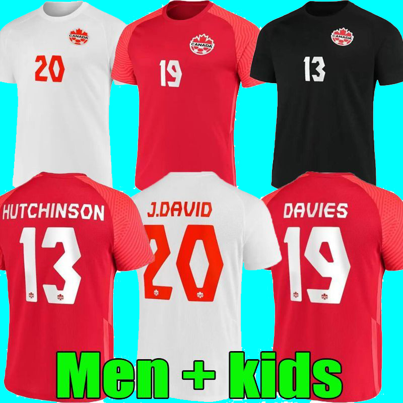 

Canada Soccer Jerseys DAVIES National Team Home Away 2022 WORLD CUP OSORIO Latest DAVID LARIN CAVALLINI LARYEA MILLAR HOILETT Men kids kit Football Shirts, 3rd men
