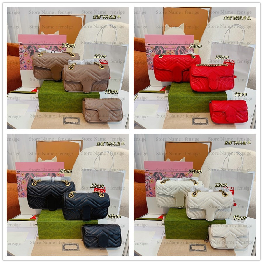 

Classic Marmonts Geometric Chain Tote Bag Ophidia Shoulder bags Luxury Designer Handbag Handle Purse Wallets, #1