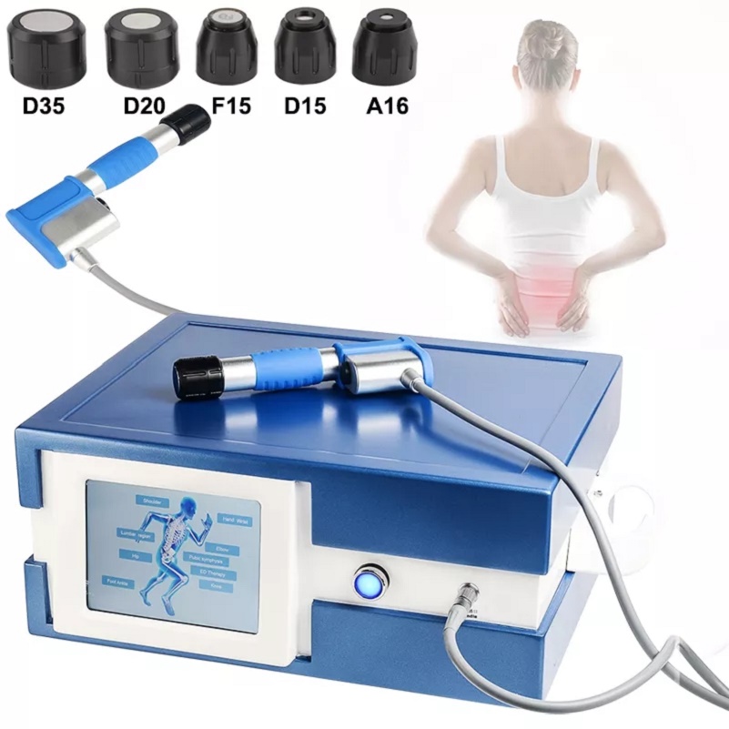

Best Pneumatic Physiotherapy Shockwave Machine Shock Wave Therapy Equipment Tennis Elbow Pain Relief Therapy ED Treatment with 5 Heads
