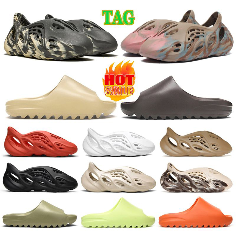 

Designer slippers slides sliders foam runners sandals men women designers sneakers sandal shoe Desert Sand White Black Flip Flops Trainer, (13)