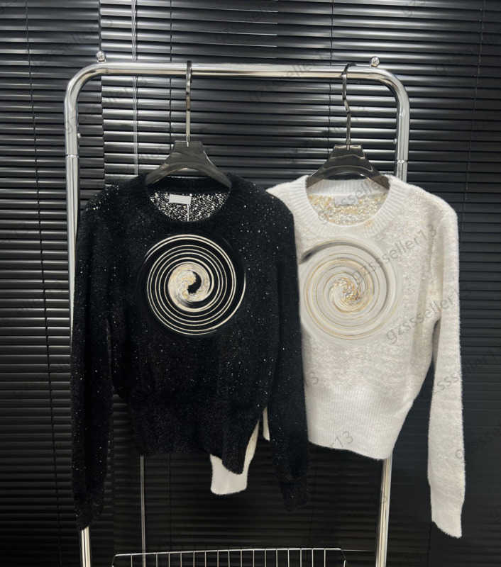 

Fashion Womens Sweater Mink Jacquard Logo Cover The Meat Slim Short Sweaters Standard Soft Comfortable Warm Knitwear Autumn Winter Women Clothes 2 Colors 1970