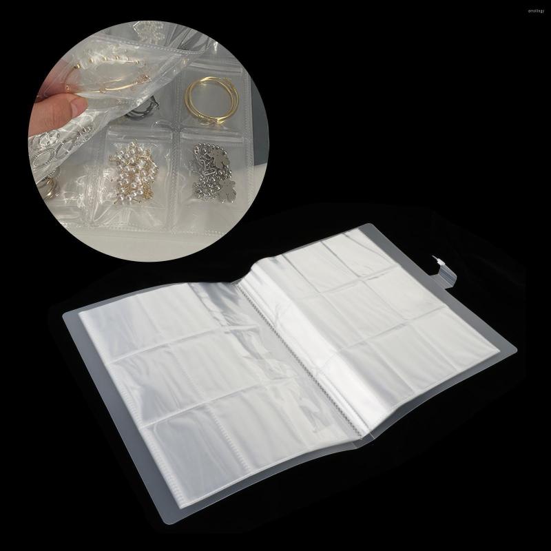 

Jewelry Pouches Clear Earring Display Pouch Portable Organizer Box Durable Booklet Gift Storage Book For Travel Bracelet Ear Hook